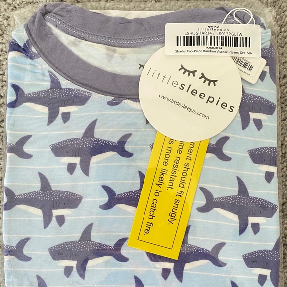 Little Sleepies | Pajamas | Nib Little Sleepies Og Sharks 2pc Pj Set In ...